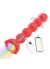 Censan Telefon Kontrollü Haley Rose Pulled Beads Anal Plug – Kırmızı