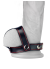 Censan Bondage Fetish T-Style Leather Cockring With Ball Divider
