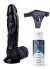 Censan Belden Bağlamalı Kayganlaştırıcı Set Noctis 22,5cm Siyah Dildo No:13