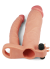 Censan Add 3 İnç Pleasure X Tender Vibrating Double Penis Sleeve Penis Kılıfı
