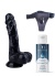 Censan Belden Bağlamalı Kayganlaştırıcı Set Noctis 22,5cm Siyah Dildo No:55