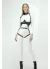 Deri Harness, Göğüs Altı Destekli Harness Takım, Deri Dansçı Kostüm - APFT1402