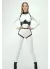 Deri Harness, Göğüs Altı Destekli Harness Takım, Deri Dansçı Kostüm - APFT1402
