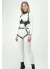 Deri Harness, Göğüs Altı Destekli Harness Takım, Deri Dansçı Kostüm - APFT1402