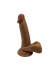 Gerçekçi Testisli Melez Dildo 18 cm
