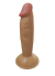 Gerçekçi Testissiz Melez Dildo 18 cm