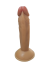 Gerçekçi Testissiz Melez Dildo 18 cm