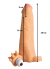 Gerçekçi Penis Kılıfı Et Dokusunda Titreşimli Testis Geçmeli 20 cm