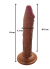 Gerçekçi Testissiz Melez Dildo 21 cm