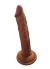 Gerçekçi Testissiz Melez Dildo 21 cm