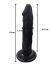 Gerçekçi Testissiz Siyah Dildo 21 cm