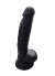 Gerçekçi Testisli Siyah Dildo 20 cm