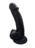 Gerçekçi Testisli Siyah Dildo 19 cm