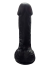 Gerçekçi Testisli Siyah Dildo 19 cm