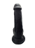 Gerçekçi Testisli Siyah Dildo 19 cm