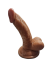 Gerçekçi Testisli Melez Dildo 16 cm