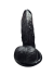 Gerçekçi Testisli Siyah Dildo 16 cm