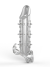 Censan Wolf Warrior Crystal Şeffaf Dokulu Penis Kılıfı – Esnek TPE Malzeme, Gerçekçi His, 13.8 cm