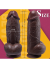 Censan Siyah SuperLove Realistik Dual Density Dildo – 21 cm Güçlü Emme Tabanlı Vücut Dostu Silikon