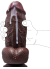Censan Siyah SuperLove Realistik Dual Density Dildo – 21 cm Güçlü Emme Tabanlı Vücut Dostu Silikon