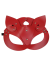 Censan Deri Kedi Kız Maskesi Kırmızı