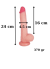Censan Ultra Gerçekçi 24 Cm Kıkırdaklı Dildo