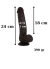 Censan Ultra Gerçekçi 24 Cm Model2 Brown Melez Kıkırdaklı Dildo