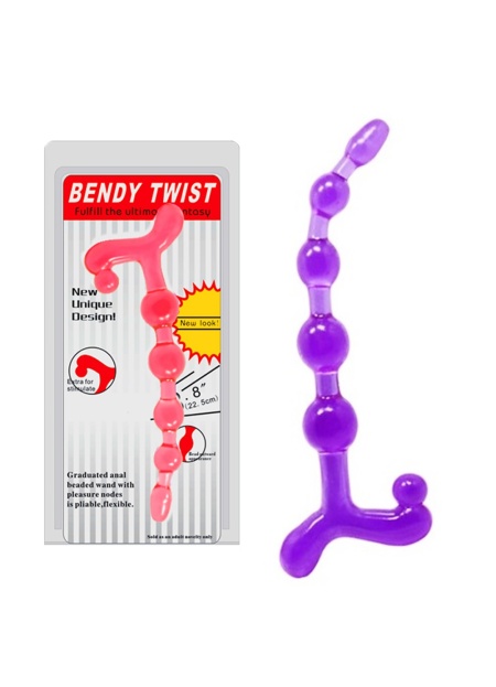 Bendy 22.5 Cm Sıralı Anal Vajinal Top Anal Plug Tıkaç Açıcı