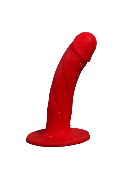 Kırmızı Penis Başlı Vajinal Silikon Plug Dildo