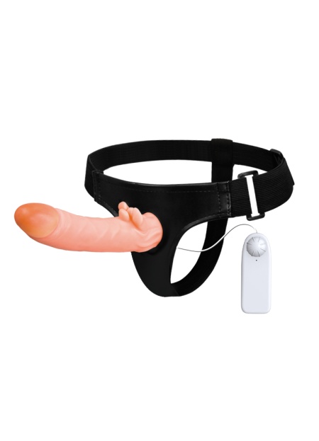 Belden Bağlamalı Klitoris Uyarıcılı Realistik Vibratör