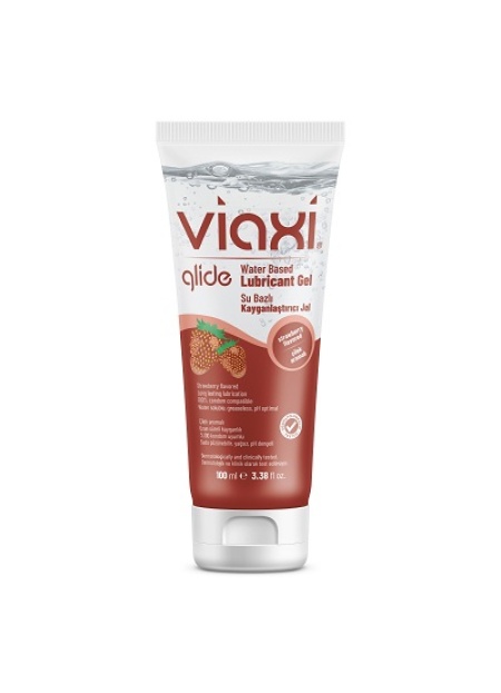 Viaxi Glide Çilek Aromalı Kayganlaştırıcı Jel 100 Ml