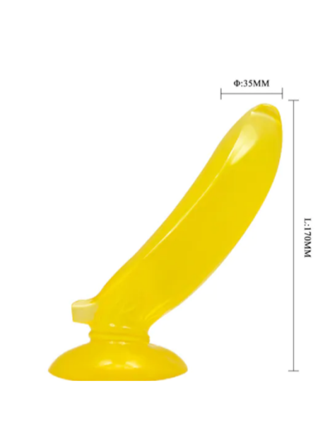 Passionate Fruit 17 Cm Güçlü Vantuzlu Jel Penis Dildo