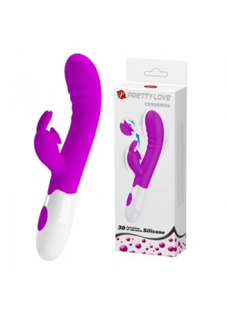 Cerberus 30 Fonksiyonlu Klitoris Uyarıcılı Tavşan Vibratörü