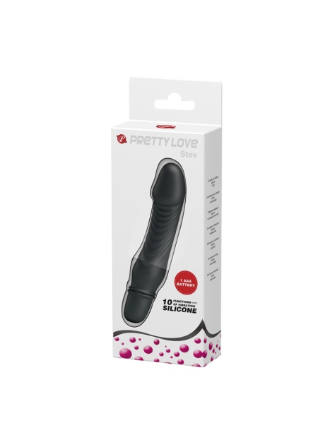 Gerçek Doku Siyahi Gerçekçi Vibratör