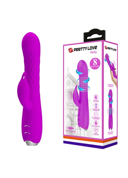 Pretty Love Molly Rotasyon Tavşan Vibratör