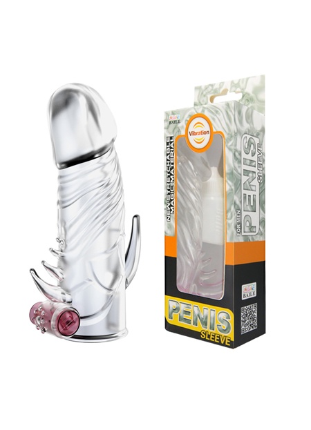 Güçlü Titreşimli Silikon Penis Kılıfı Prezervatif Çatal Vibratör