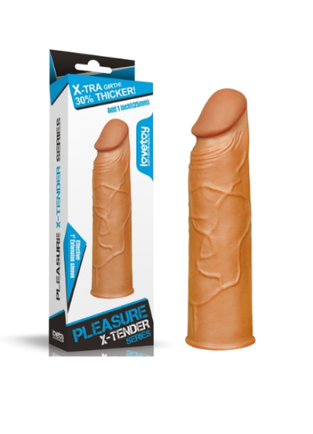 3 Cm Dolgulu Realistik Penis Kılıfı Uzatmalı Prezervatif