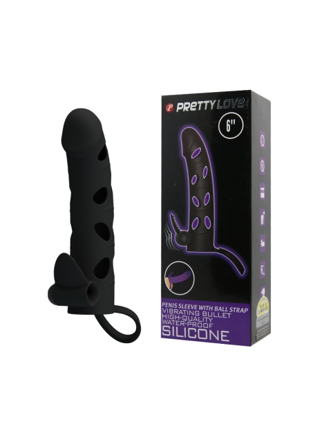 Maxx Titreşimli Realistik Siyah Zenci Uzatmalı Penis Kılıfı