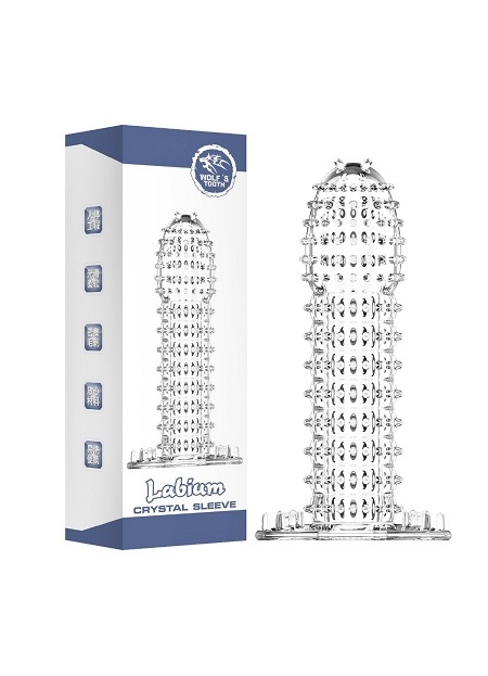 Kabartmalı Güçlü Uyarıcı Dildo Uzatmalı Penis Kılıfı