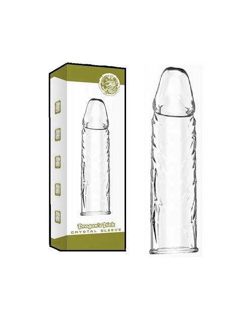 Sleeve Damarlı Uzatmalı Silikon Penis Kılıfı Şeffaf