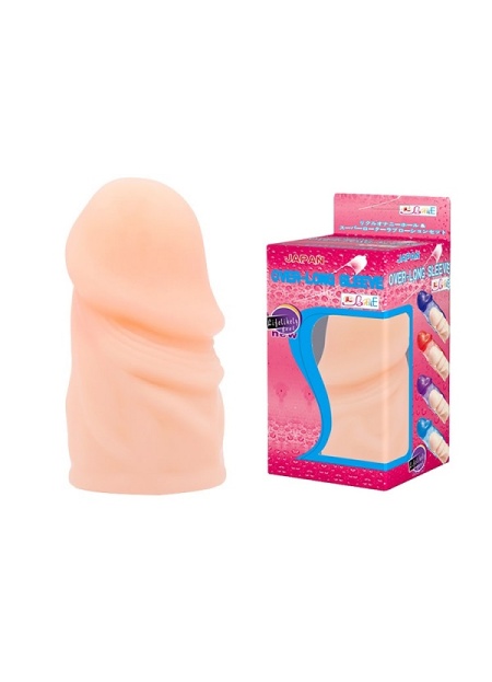 Over Long Sleeve 3Cm Dolgulu Uzatmalı Prezervatif Penis Kılıfı
