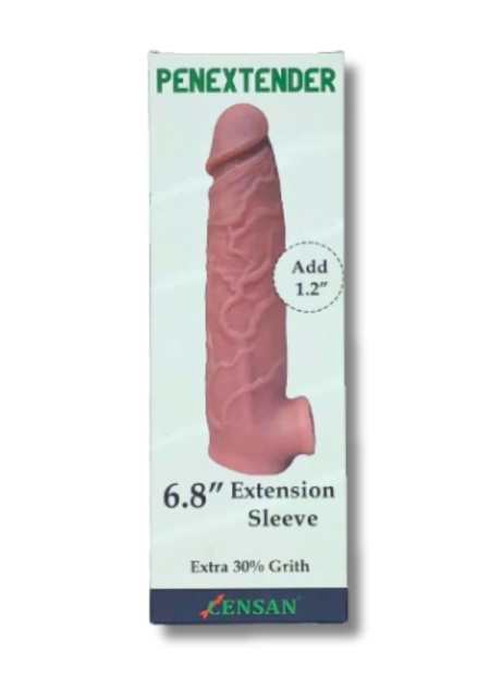 Penextender Testis Girişli Realistik Penis Kılıfı