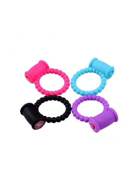 Boğumu Titreşimli Penis Halkası Pembe