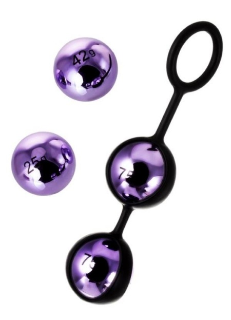 Vender Kegel Vajinal Topları Abs Plastik Mor 14.6 Cm