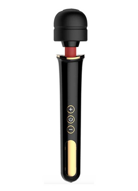 Şarj Edilebilir Siyah Wand Masaj Aleti