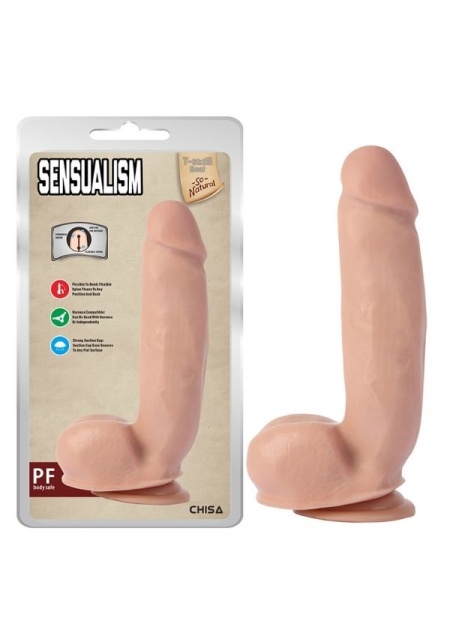 Sensualism 21 Cm Kıkırdaklı Gerçekçi Dildo