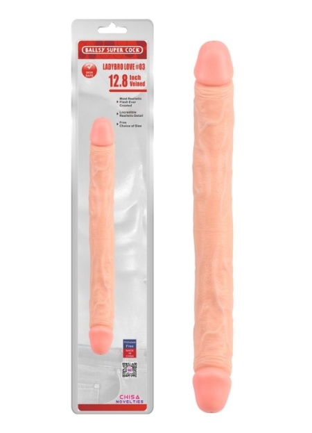 Ballsy Super Cock Ladybro Love Çift Taraflı Dildo