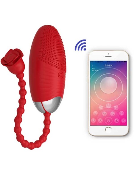Telefon Kontrollü Yumurta Vibratör Kırmızı