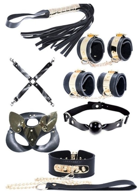 6 Parça Fetiş Set Gold