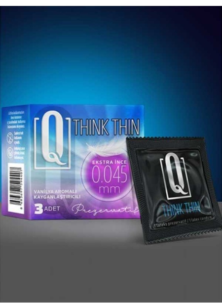 Q Think Thin 3Lü Ekstra İnce Prezervatif